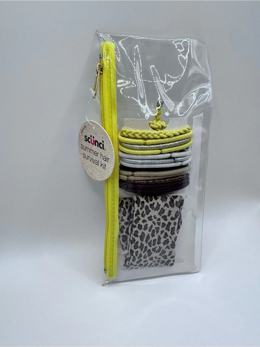 scunci clear pouch